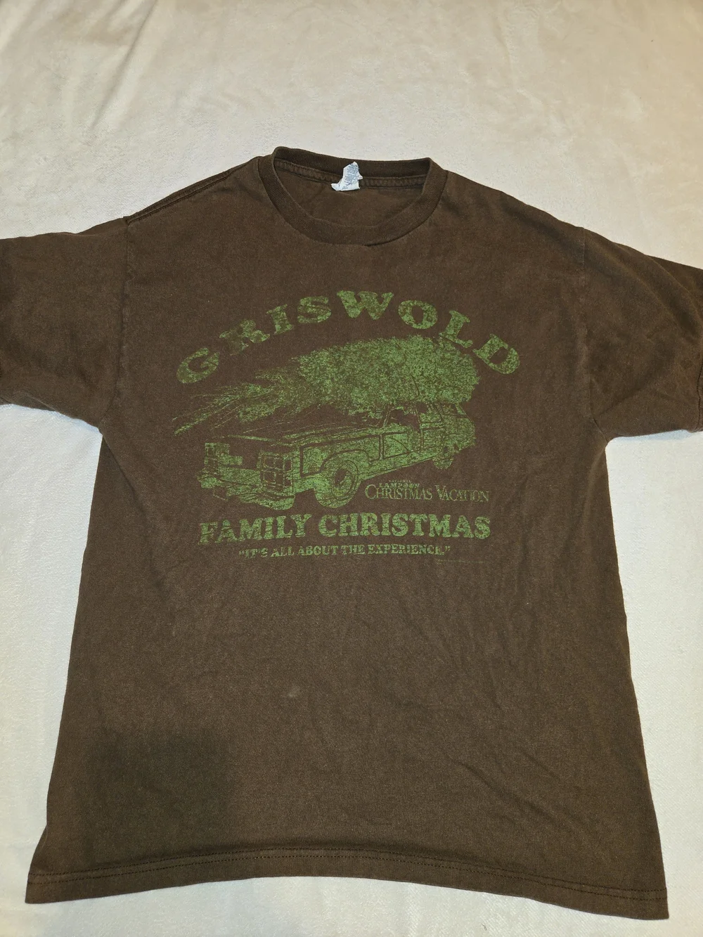 Delta Brown Short Sleeve T-Shirt with Green Graphic